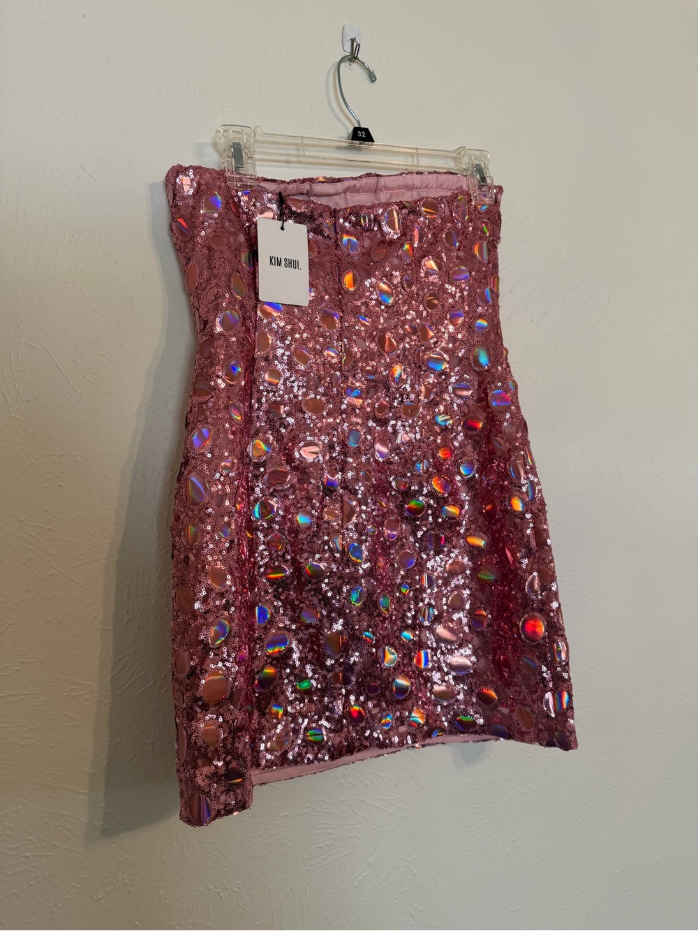 X Revolve Lace Mini Dress in Beaded Purple - Picture 7 of 8